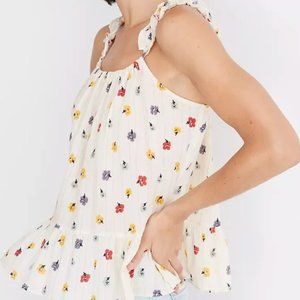 Madewell Floral Sleveless Blouse